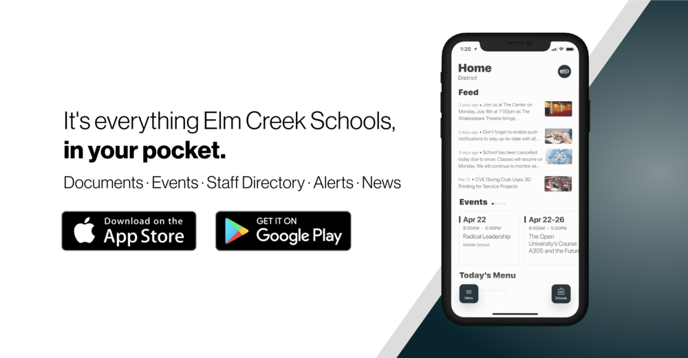 Introducing The Elm Creek Schools App