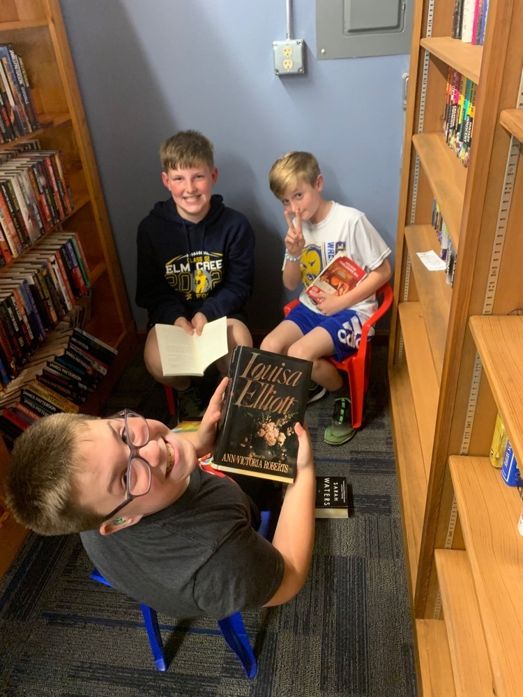 The 5th graders enjoyed going to the Elm Creek Public Library today. Thanks for having us, we can’t wait to come back!